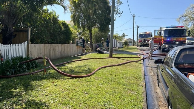 Mary St fire, Nambour. Picture - Facebook.