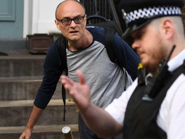 Mr Johnson's top adviser Dominic Cummings said he acted "reasonably and legally" despite mounting pressure on him to resign for allegedly breaking coronavirus lockdown rules. Picture: AFP