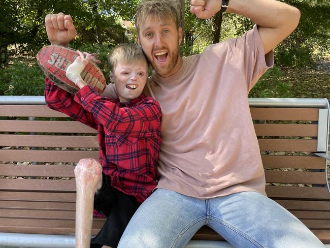 Bucket list wishes are being ticked off for Harrison. Picture: Kiel Egging.