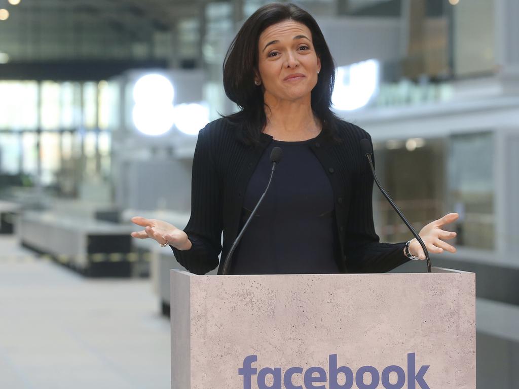 Facebook’s Chief Operating Officer, Sheryl Sandberg. Picture: AP