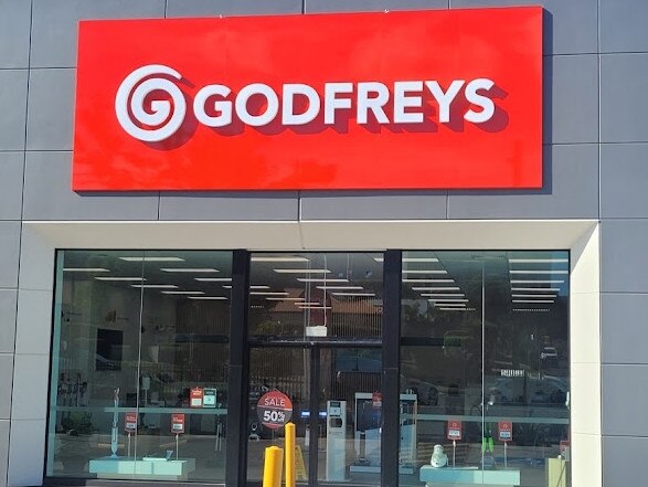 The Godfreys store along James Street in Toowoomba.