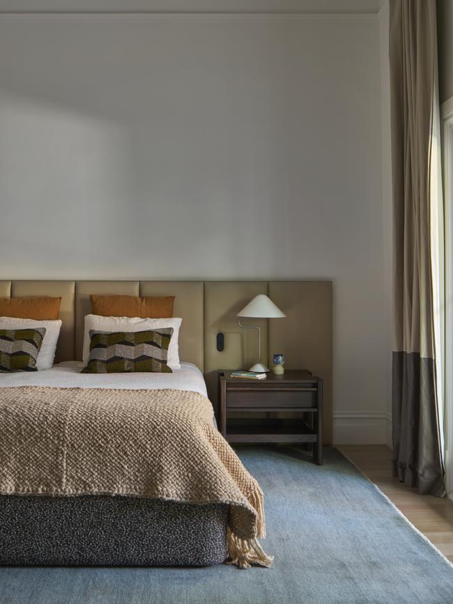 A South Yarra bedroom designed by Melbourne-based interior expert Christopher Elliott. Picture: Supplied