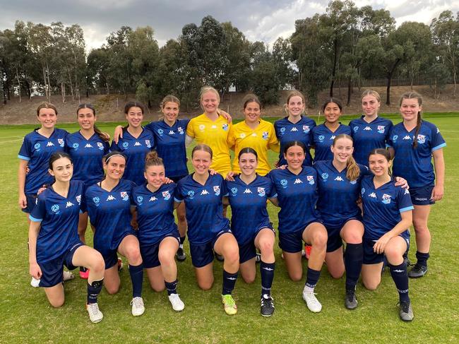 The NSW U18 Metro team at the 2022 National Training Centre Challenge. Photo: Football NSW