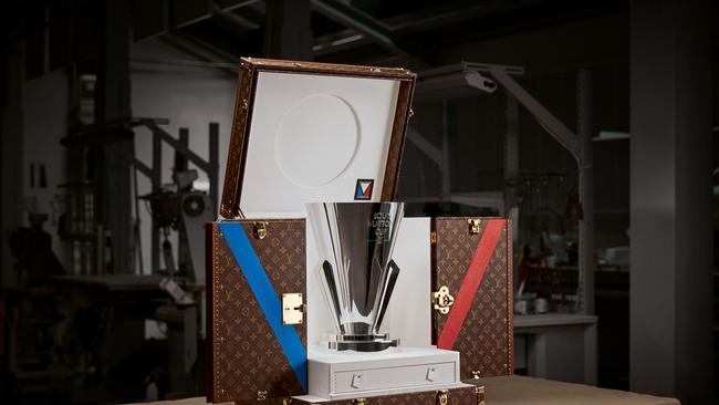 The Louis Vuitton Cup is crafted in the same workshop as all LV trunks.