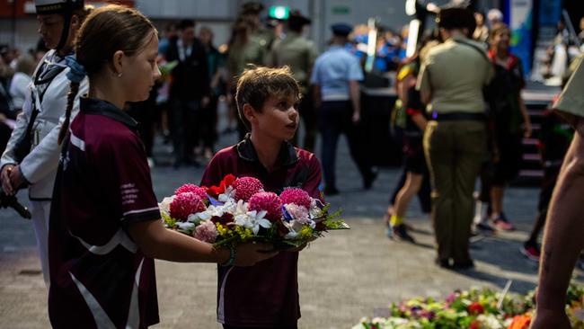 The Top End community gathered at the Darwin Convention Centre to commemorate the Bombing of Darwin. Picture: Pema Tamang Pakhrin