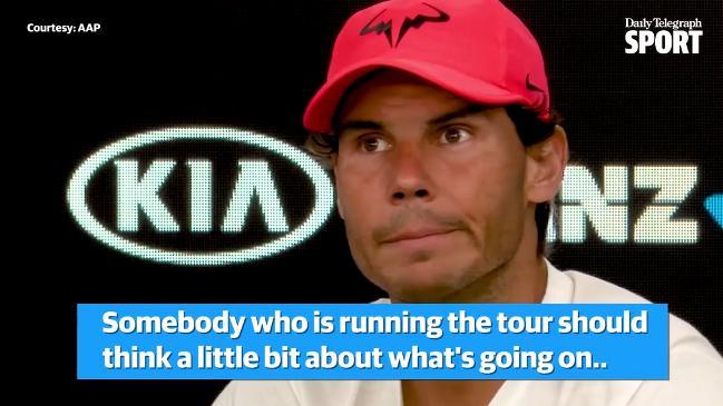 Nadal blasts tournament organisers after retiring hurt