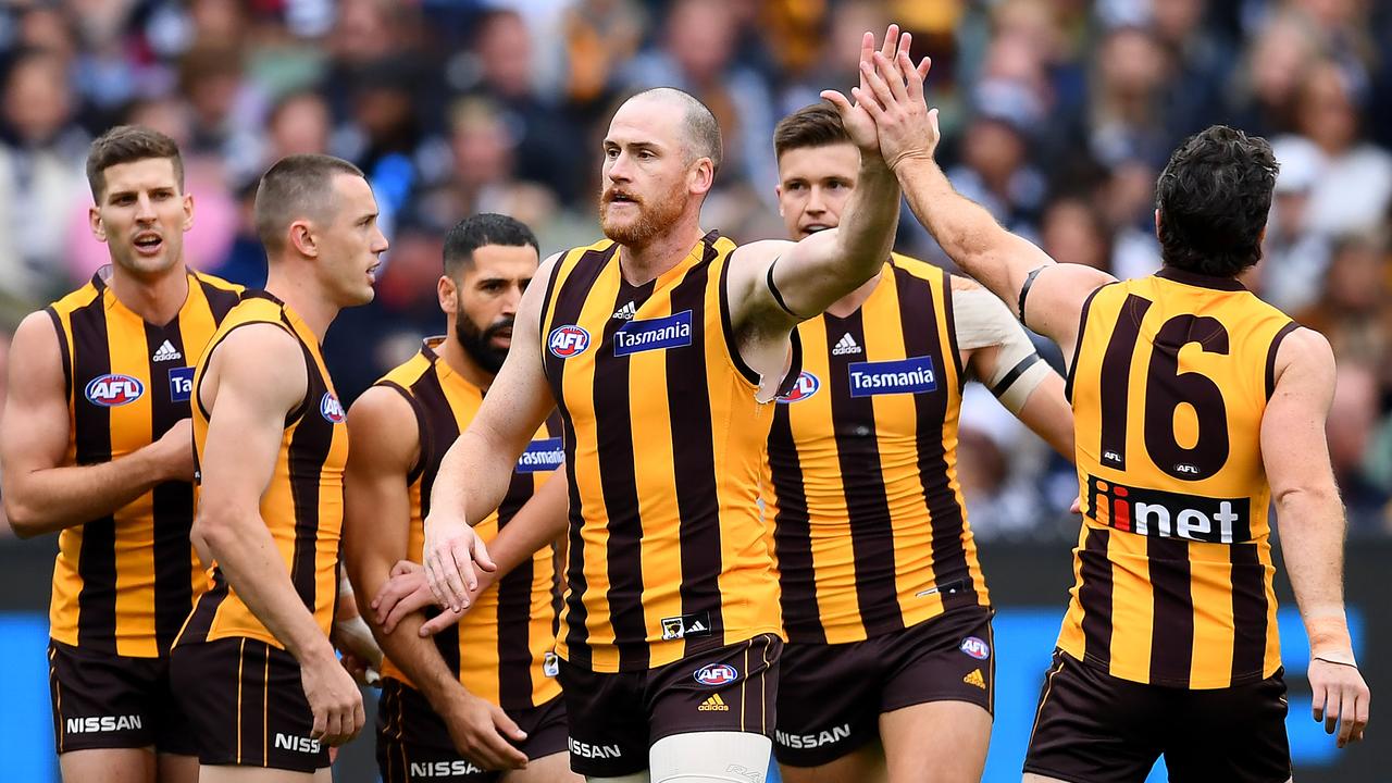 Jarryd Roughead of the Hawks will face Sydney.