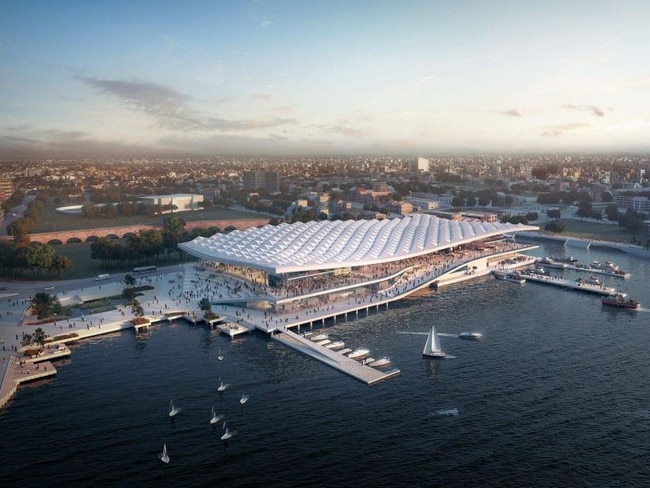 The proposed design of the new Sydney Fish Market.