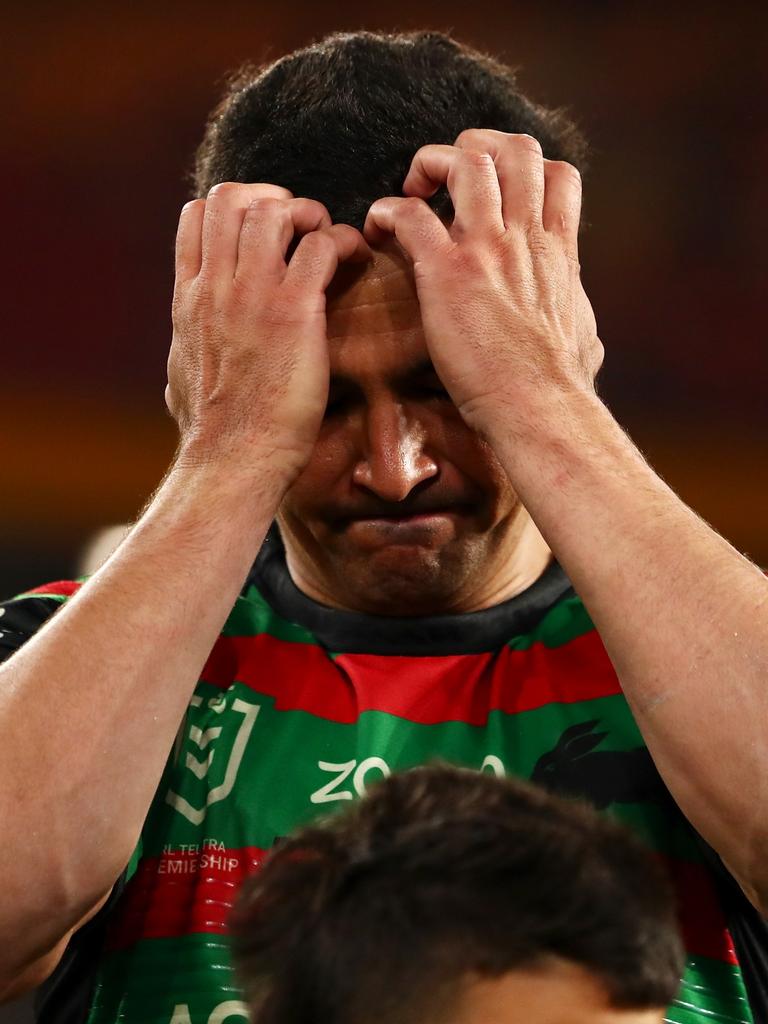 A devastated Cody Walker. Picture: Chris Hyde/Getty