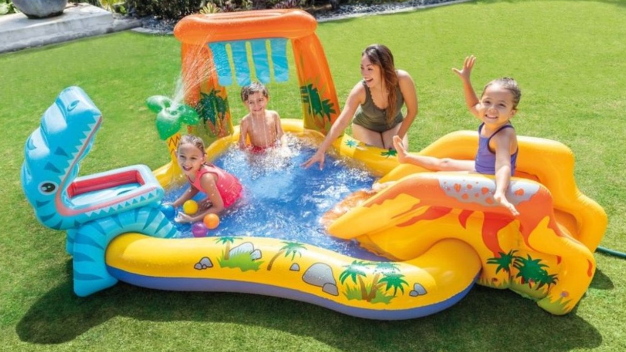 Intex Dinosaur Inflatable Play Centre will elevate your next birthday party. Picture: Big W