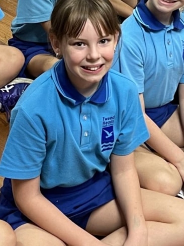 Charlise flew down from Queensland to Sydney to spend the school holidays with her mum and her partner. Picture: Supplied