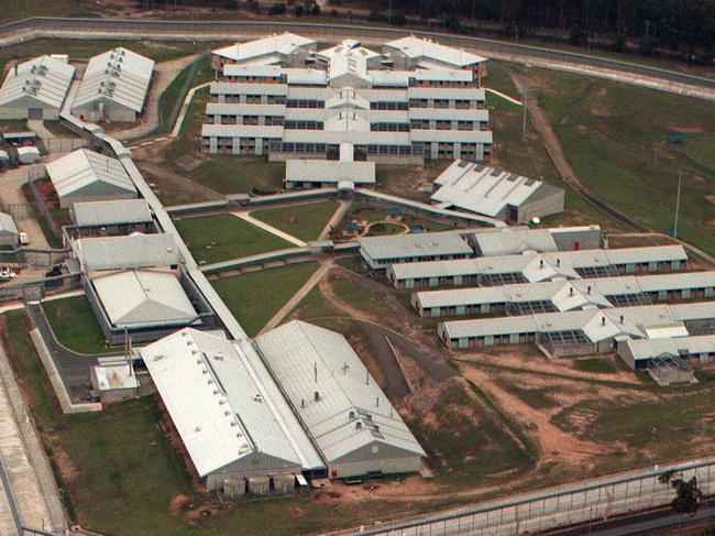 Escape of five prisoners from Sir David Longland Prison at Wacol in Brisbane, Qld.Aerial view of jail. /Prison/escapes/Prisons