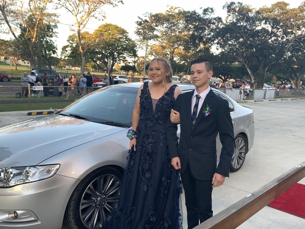 Students arrive at Maryborough State High School's formal.