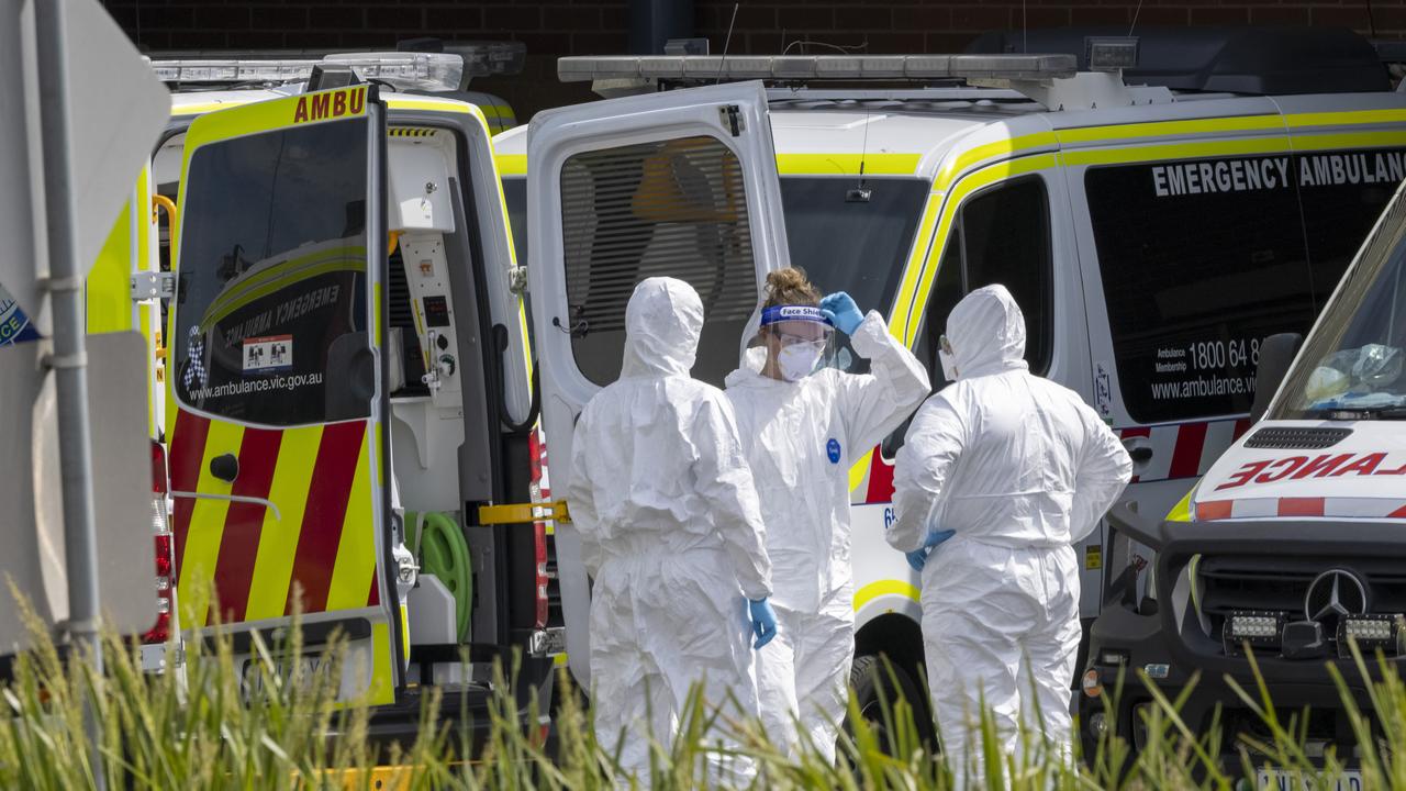 The Covid pandemic has placed intense pressure on Victoria’s ambulance services. Picture: NCA NewsWire / David Geraghty