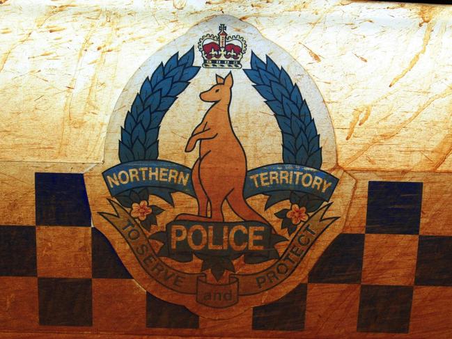 Alice Springs. July 23, 2001. The side of a police car in the Northern Territory. (AAP Image/Dave Hunt) NO ARCHIVING