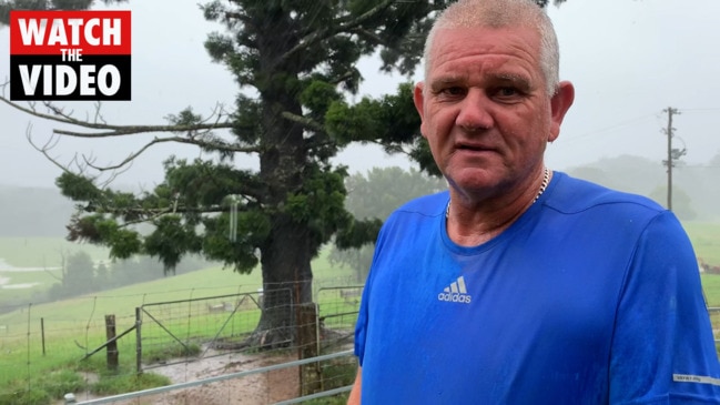 Another local cattle farmer Mr Eleizer Robinson explains why he moved his cattle to higher ground in Coramba.