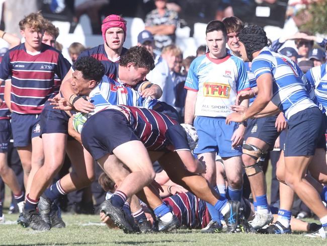 GPS First XV rugby grand final between TSS and Nudgee College.9 September 2023 Southport Picture by Richard Gosling