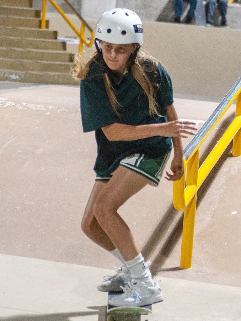 Ella Ledingham at Rumble On The Reef Sugar Bowl Skatepark Saturday 23 September 2023 Picture:Michaela Harlow