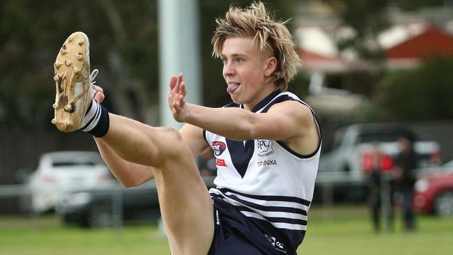 Nate Caddy played senior football for Bundoora in the Northern Football League last year. Picture: Hamish Blair