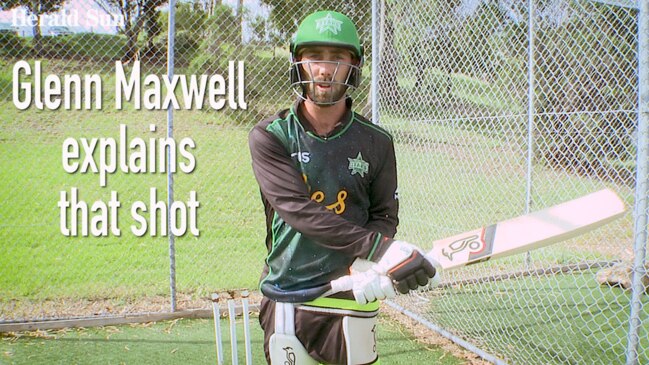 Glenn Maxwell explains that shot