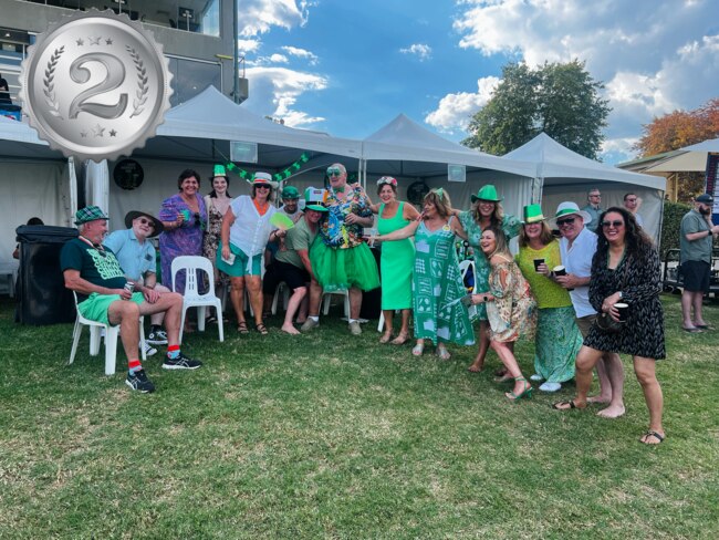 Matthew Gould's group have taken the second place spot in the Yarra Valley Cup best dressed competition.