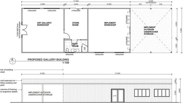 Plans for the 54 Palmers Rd gallery / J &amp; D SERNBERG