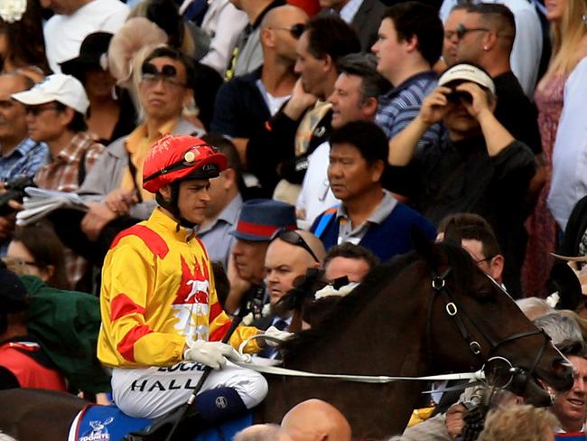 the packed crowd during Golden Slipper Day at Rosehill Races. pic Mark Evans