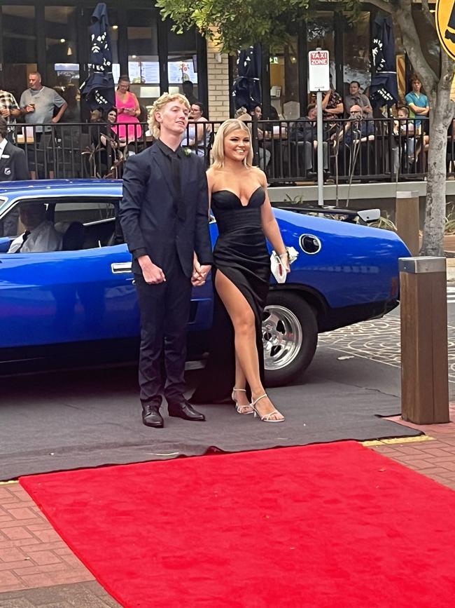 The students of Urangan State High School arrive at their formal.