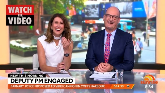 Barnaby Joyce shares engagement story (Sunrise)