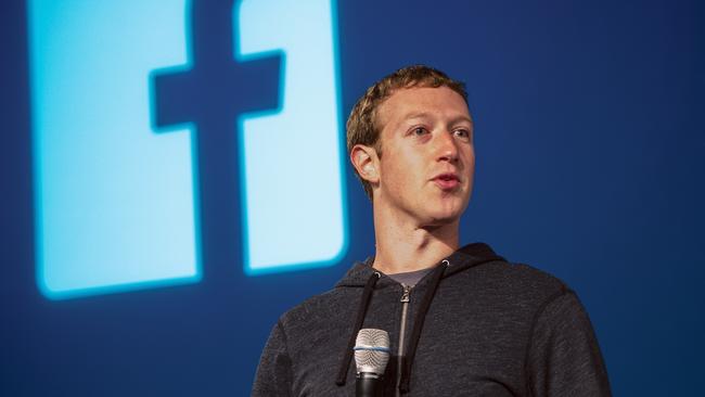 Facebook chief executive officer Mark Zuckerberg. Picture: Getty Images