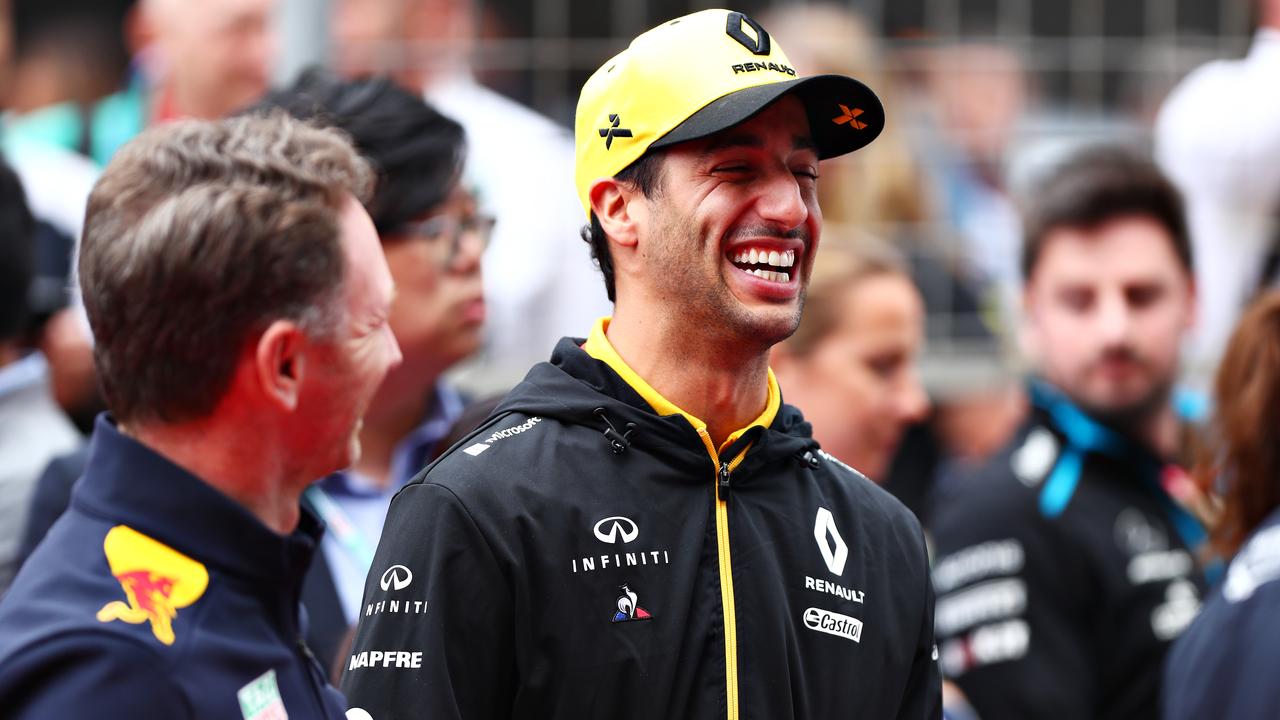 Daniel Ricciardo joked he needed to brag about his result to his old team while he still can.