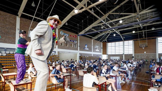 Principal Patrick Wallas (pictured) dressed up and surprised the students Picture: Tim Marsden