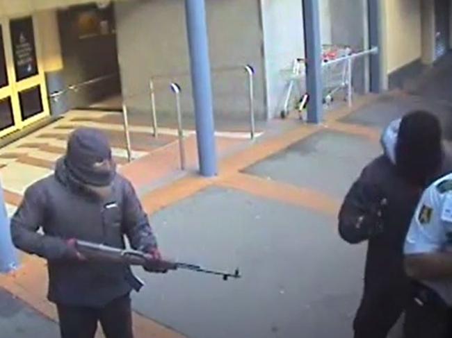 The robbery outside Broadway Shopping Centre in 2013