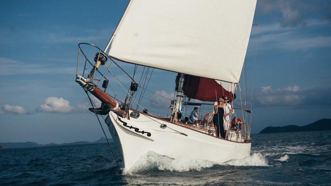 Lady Enid sails the Whitsundays. Picture: Russ Benning