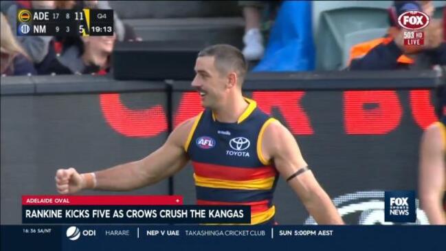 Crows cruise past Kangaroos in huge home win