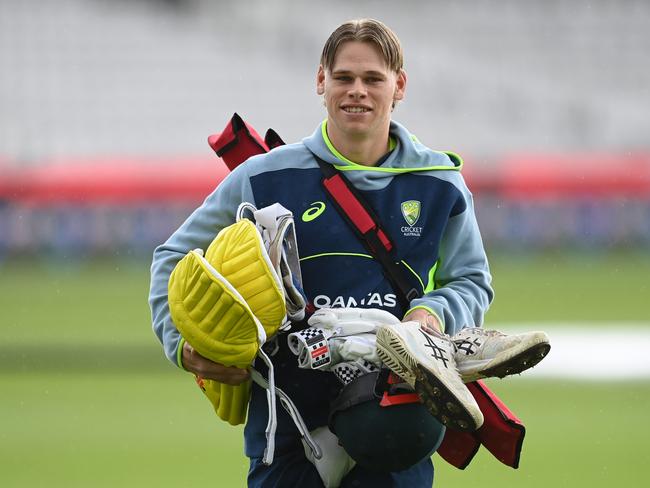 LONDON, ENGLAND - SEPTEMBER 26: Cooper Connolly of Australia walks across the playing surface at Lord's Cricket Ground on September 26, 2024 in London, England. (Photo by Philip Brown/Getty Images)