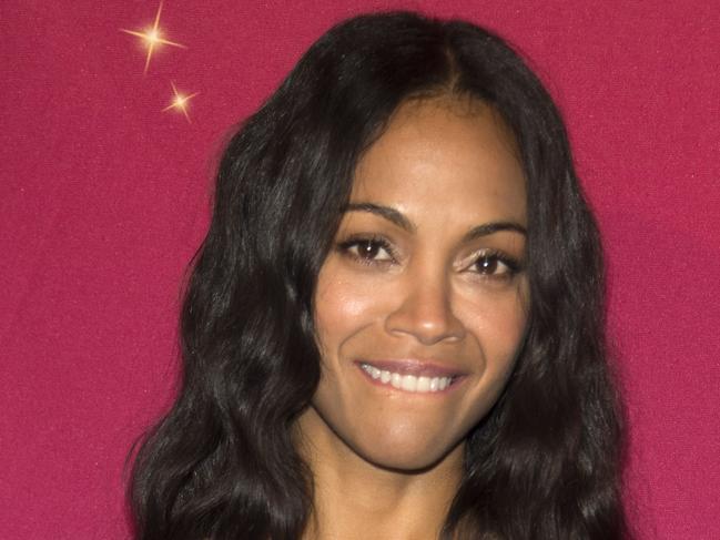 Actress Zoe Saldana attends the unveiling of her wax figure held at Madame Tussauds, on April 7, 2017, in Hollywood, California. / AFP PHOTO / VALERIE MACON