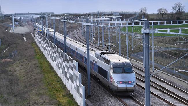 One of the early high-speed train versions, the LGV, in France. Picture: AFP