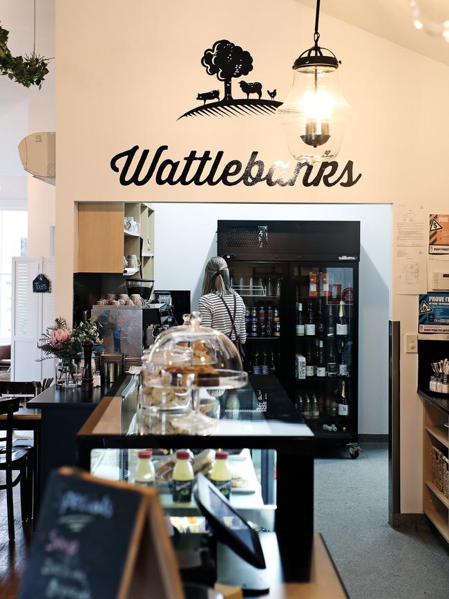 The interior of the Wattlebanks cafe. Picture: LUKE BOWDEN