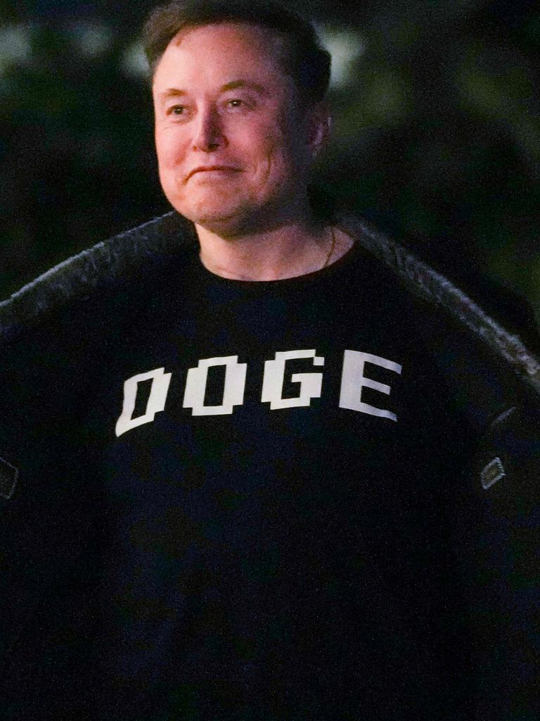 Elon Musk is the head of Trump’s controversial department ‘DOGE’. Picture: Oliver Contreras/AFP