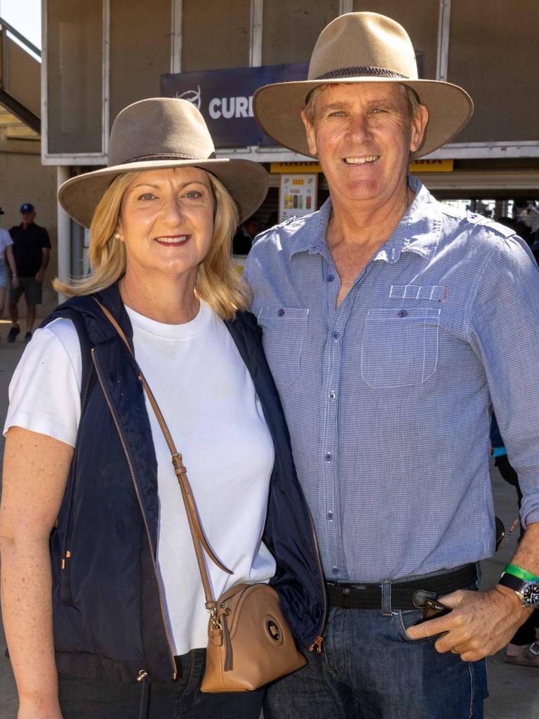 Trudy and John Quast. at Mount Isa Mines Rodeo. Picture: Peter Wallis