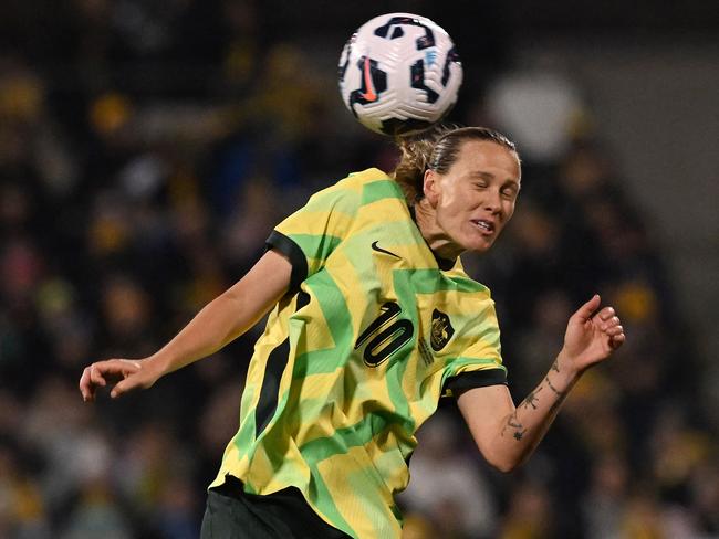 Matildas star Emily Van Egmond’s contract status is not certain. Picture: AFP