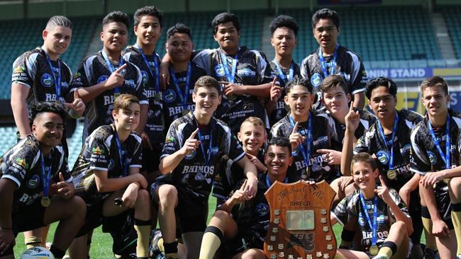 JSS nominees Rouse Hill Rhinos 14s after winning their rugby league title. Picture: Michelle Arthur