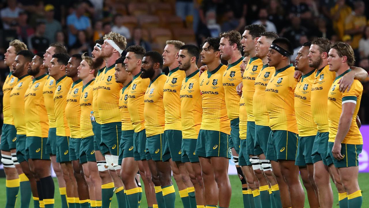 The Wallabies are taking on the All Blacks in Perth for the first time since their historic win in 2019. Photo: Getty Images