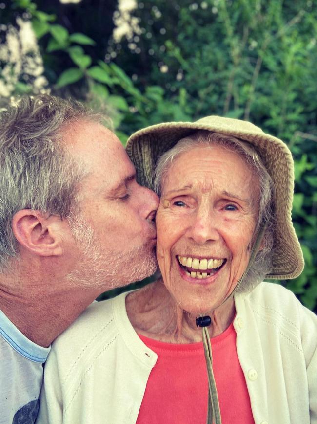 Frances' son posted this photo of her later years …