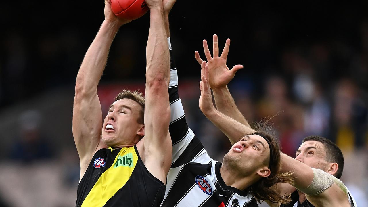 Moore gave Tom Lynch too much freedom in the first half. Picture: Quinn Rooney/Getty Images