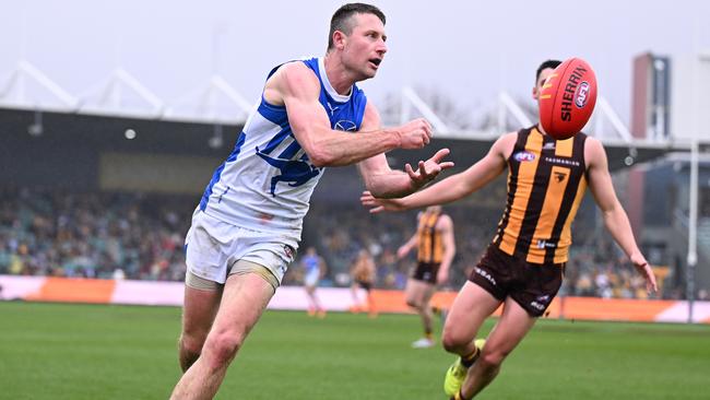 Liam Shiels will attract plenty of interest this year. (Photo by Steve Bell/AFL Photos/via Getty Images)