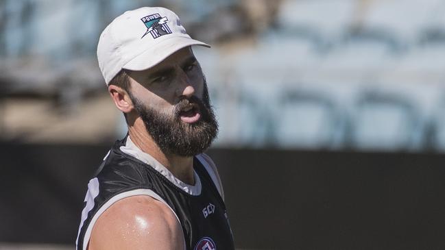 Justin Westhoff has been unable to back up his monster Round 1 score. Picture: Simon Cross. 