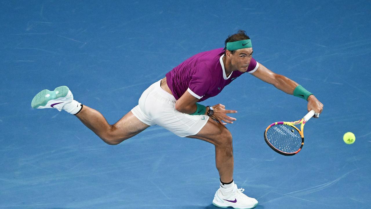 Australian Open tennis 2022 Rafael Nadal wardrobe malfunction in final vs Daniil Medvedev news.au — Australias leading news site