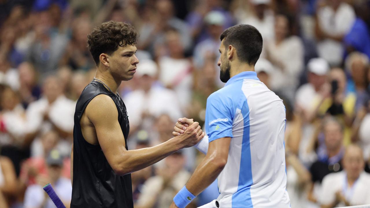 The post-match handshake was less than warm. Clive Brunskill/Getty Images/AFP